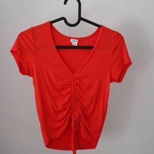 Bright Orange Garage Crop Top